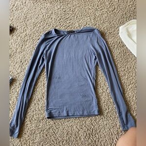 White fox blue long sleeve